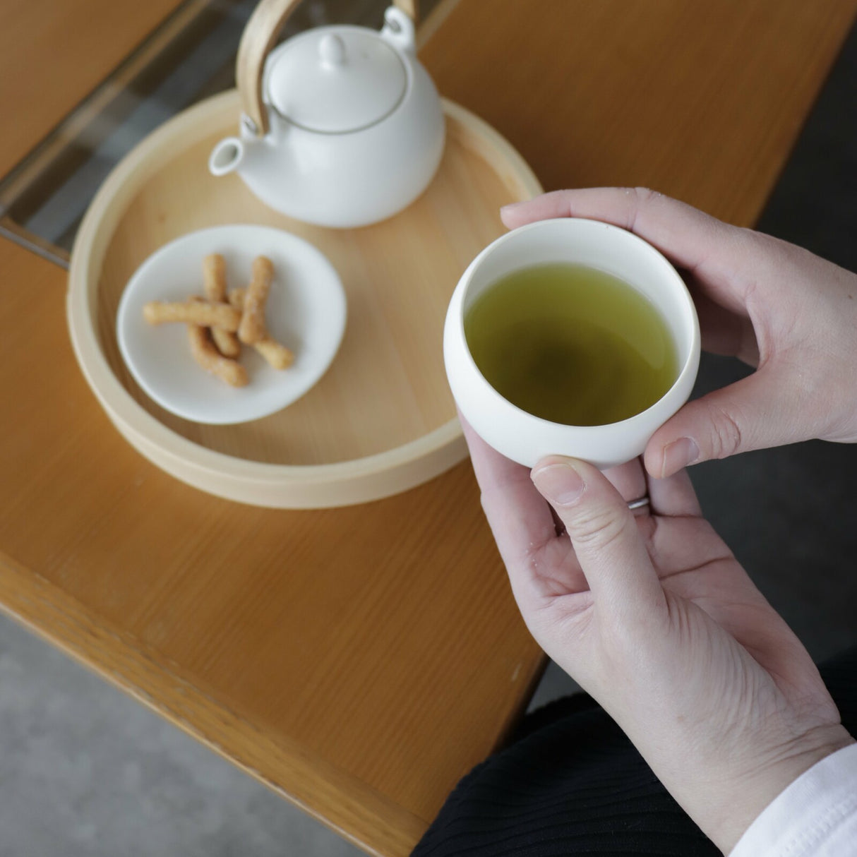 SALIU -YUI- Dobin Tea Pot & Cups Gift Set (White)【結】土瓶急須 ギフト(白)