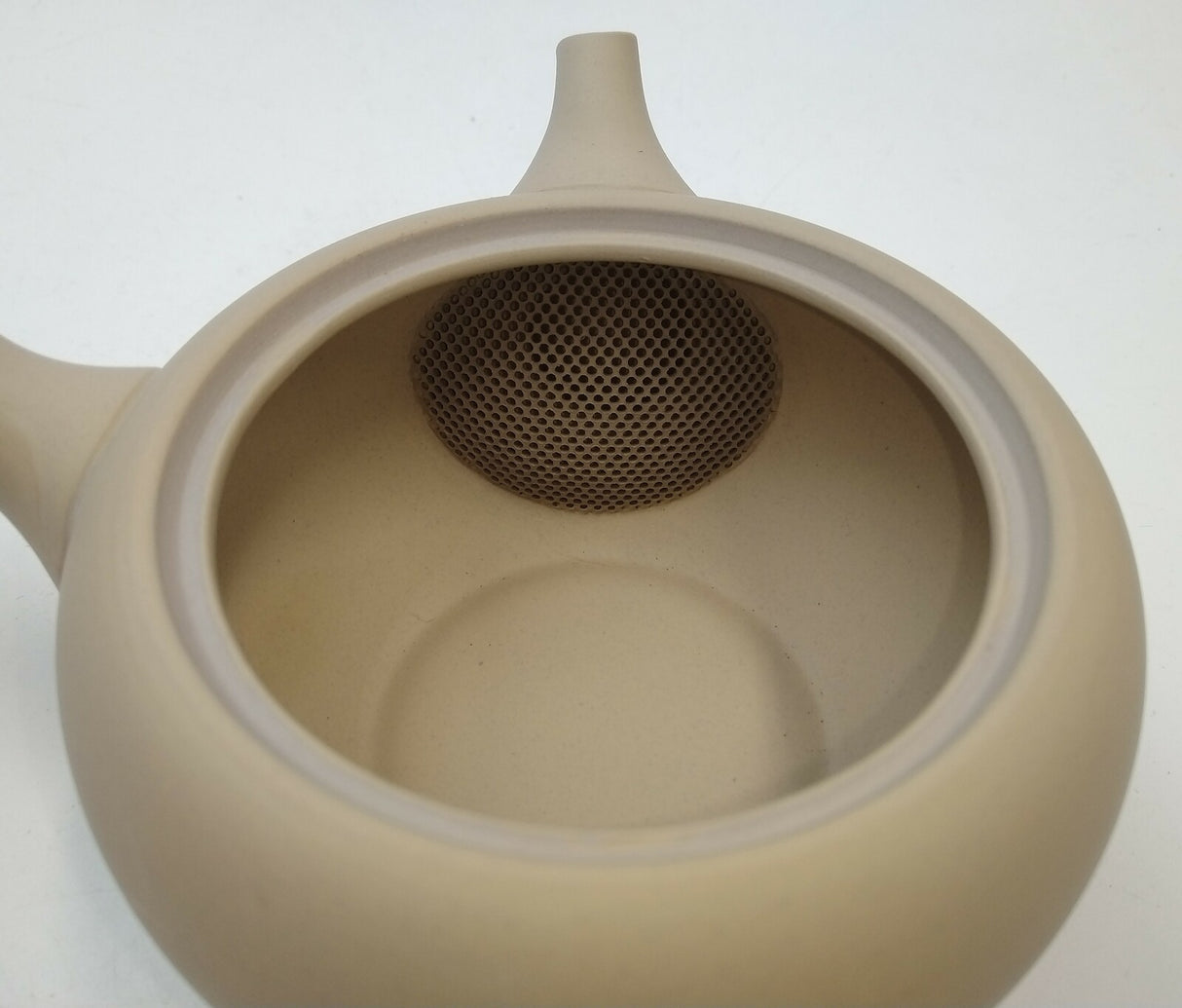 Takasuke Kiln (Y112) 高資陶苑: Tokoname Kyusu Tea Pot, Brown, Asamaru Ceramic Mesh Strainer 300 ml