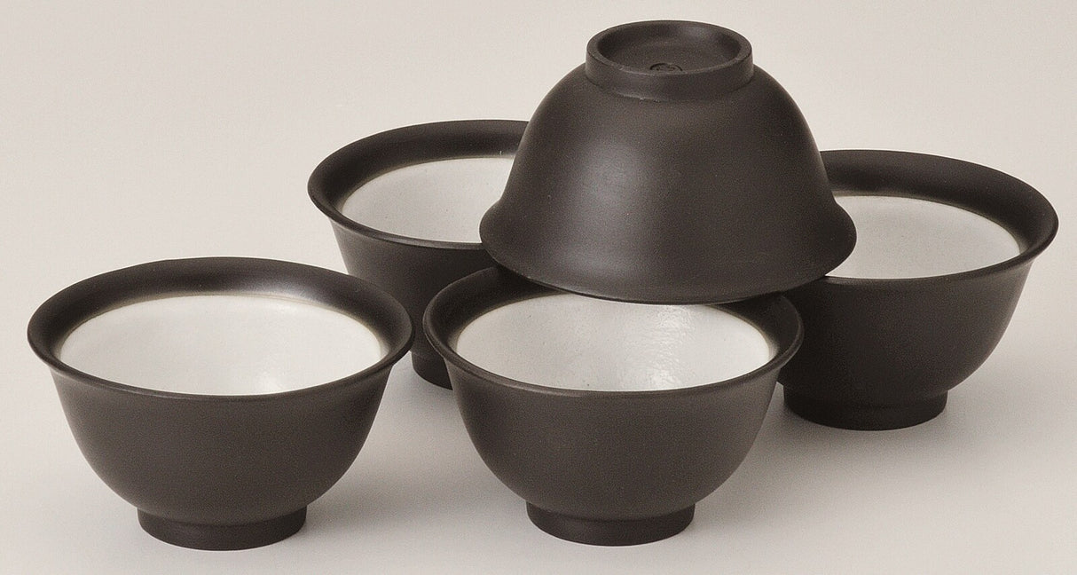 高助窯 (Y124) 高資陶苑: 常滑 ティーカップ 黒 45ml