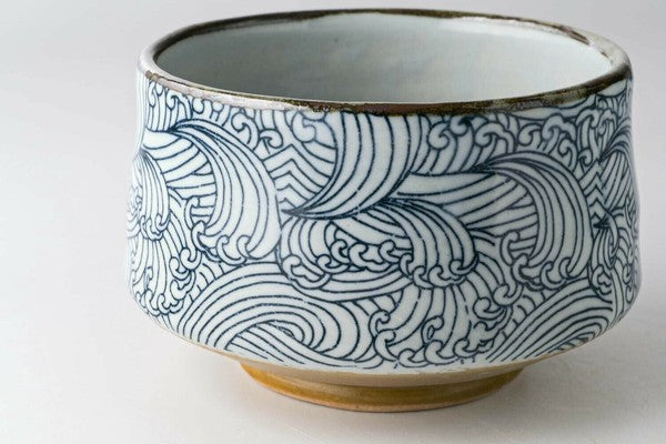 Oda Pottery: Sazanami Design posliinimukikuppi (sininen) 小田陶器さざなみマグカップ(ブルー)