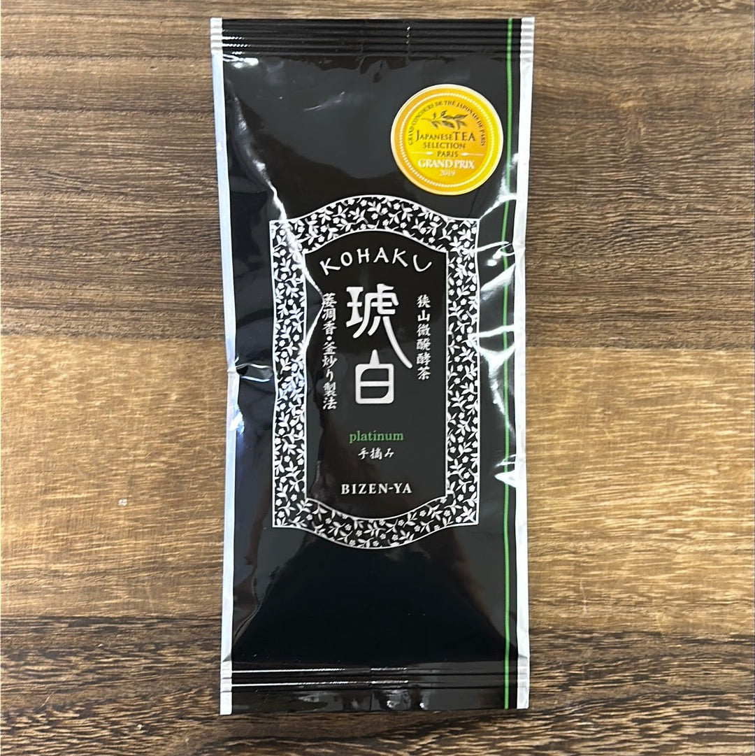 #0242.S2 Bizenya: Kohaku Platinum 21g - Sayama Green Oolong Tea 琥珀 手摘み