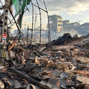 Tohachiya after the earthquake and fire