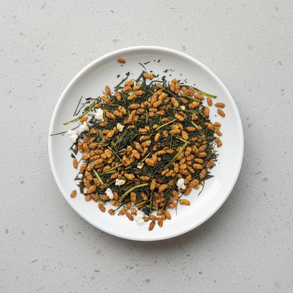 #0062.S5 NaturaliTea: Genmaicha Brown Rice Green Tea, Grown Pesticide Free 無農薬茶:玄米茶