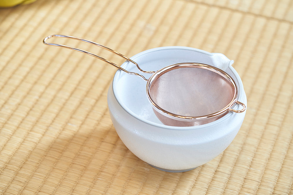 Three Snow: Stainless Steel Tea Strainer (Pink Gold) 共柄茶こし