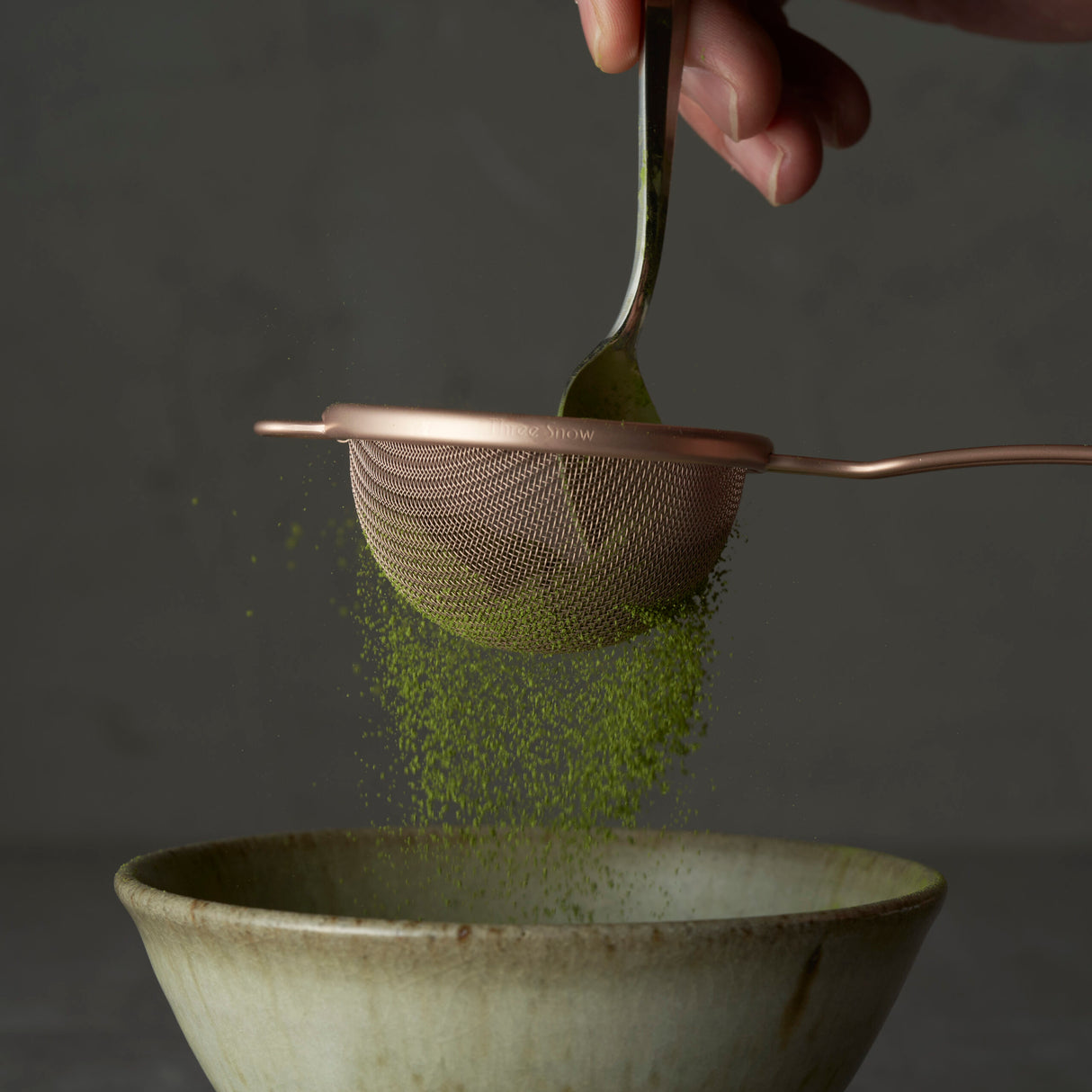 Three Snow: Matcha Chakoshi / Tea Strainer (Pink Gold)