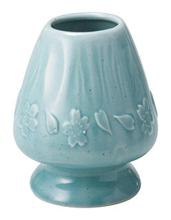 Seiangama: Mt. Fuji Bamboo Whisk Stand, Ice Blue 富士山茶筅直し(雪)
