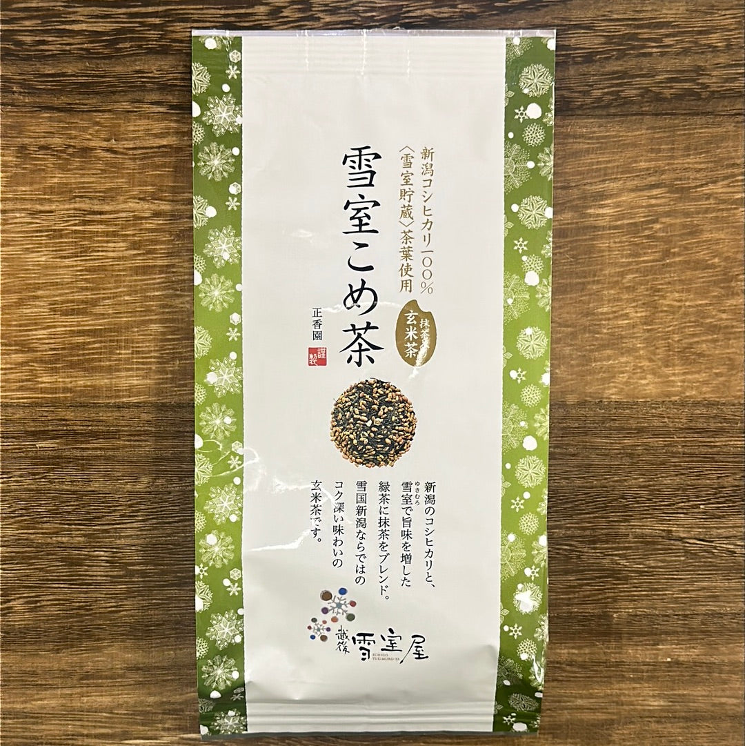 #0608.S5 Seikoen Tea Factory: Snow-Aged Yukimuro Genmaicha with Matcha 雪室こめ茶