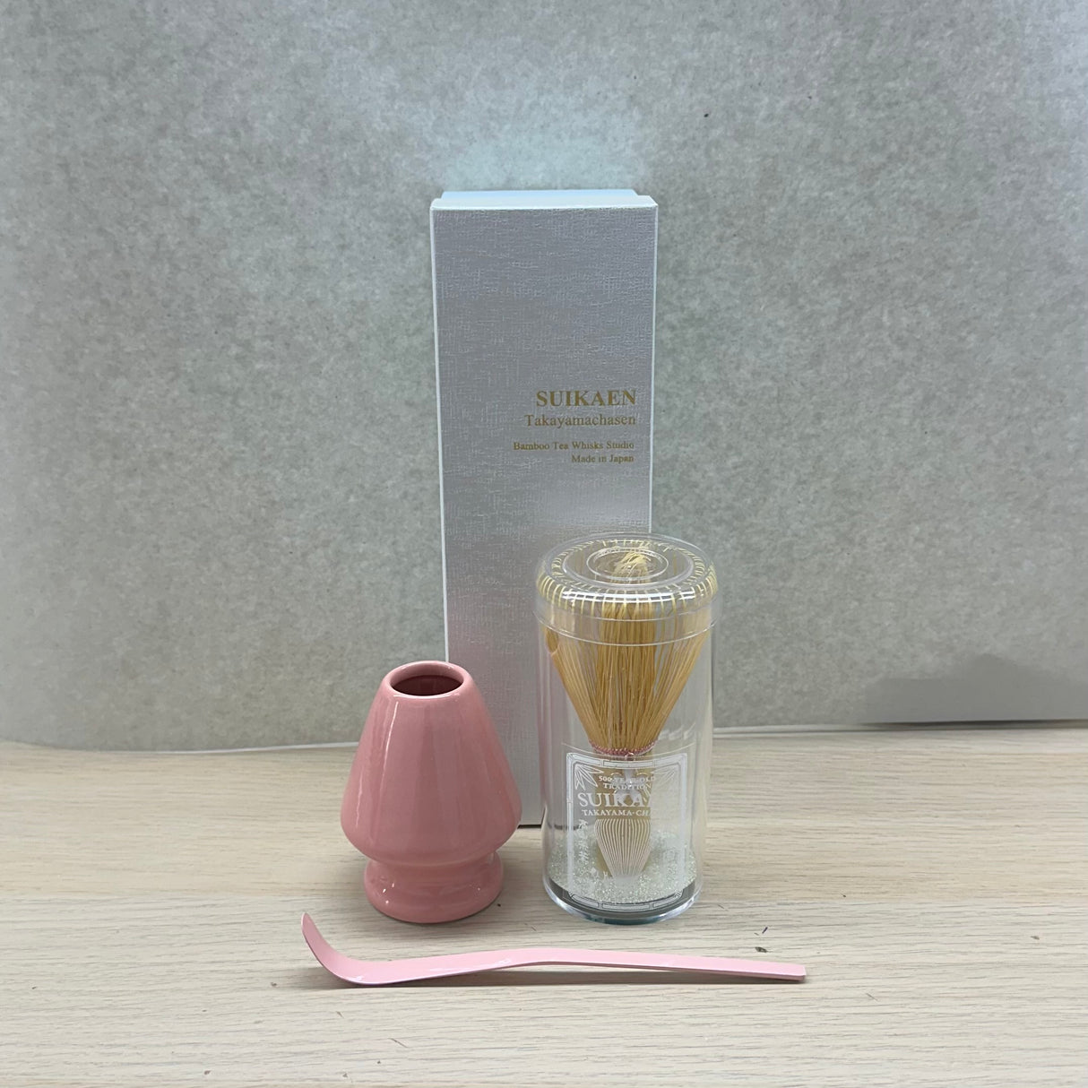 翠華園:茶筅抹茶筅 笑(Emi, ピンク)- プラスチックケース