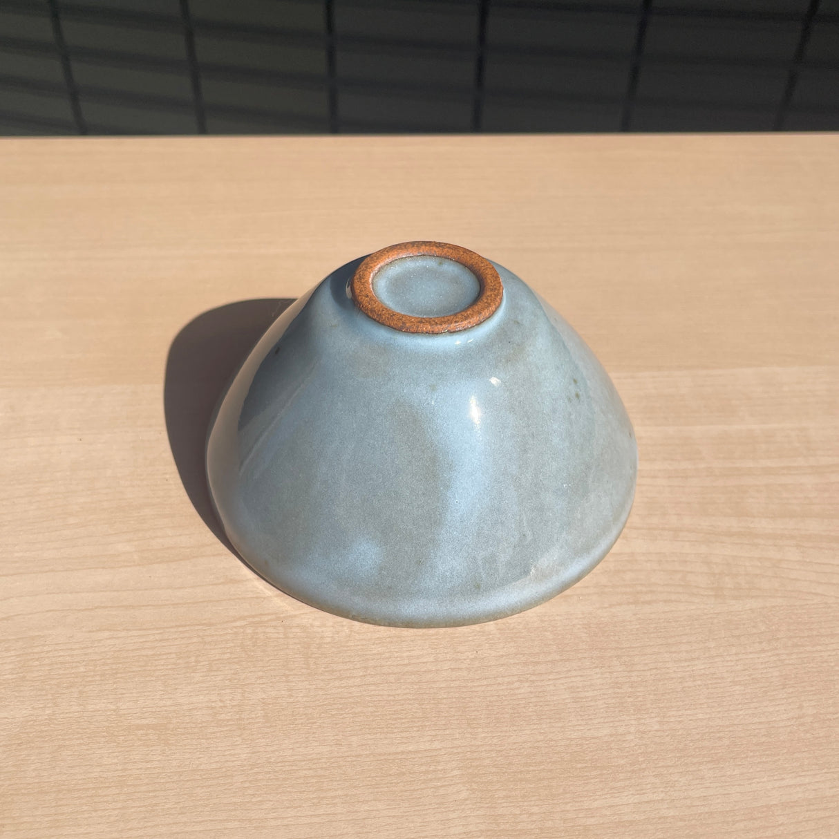 青萩 夏目抹茶碗 【日本製陶器】