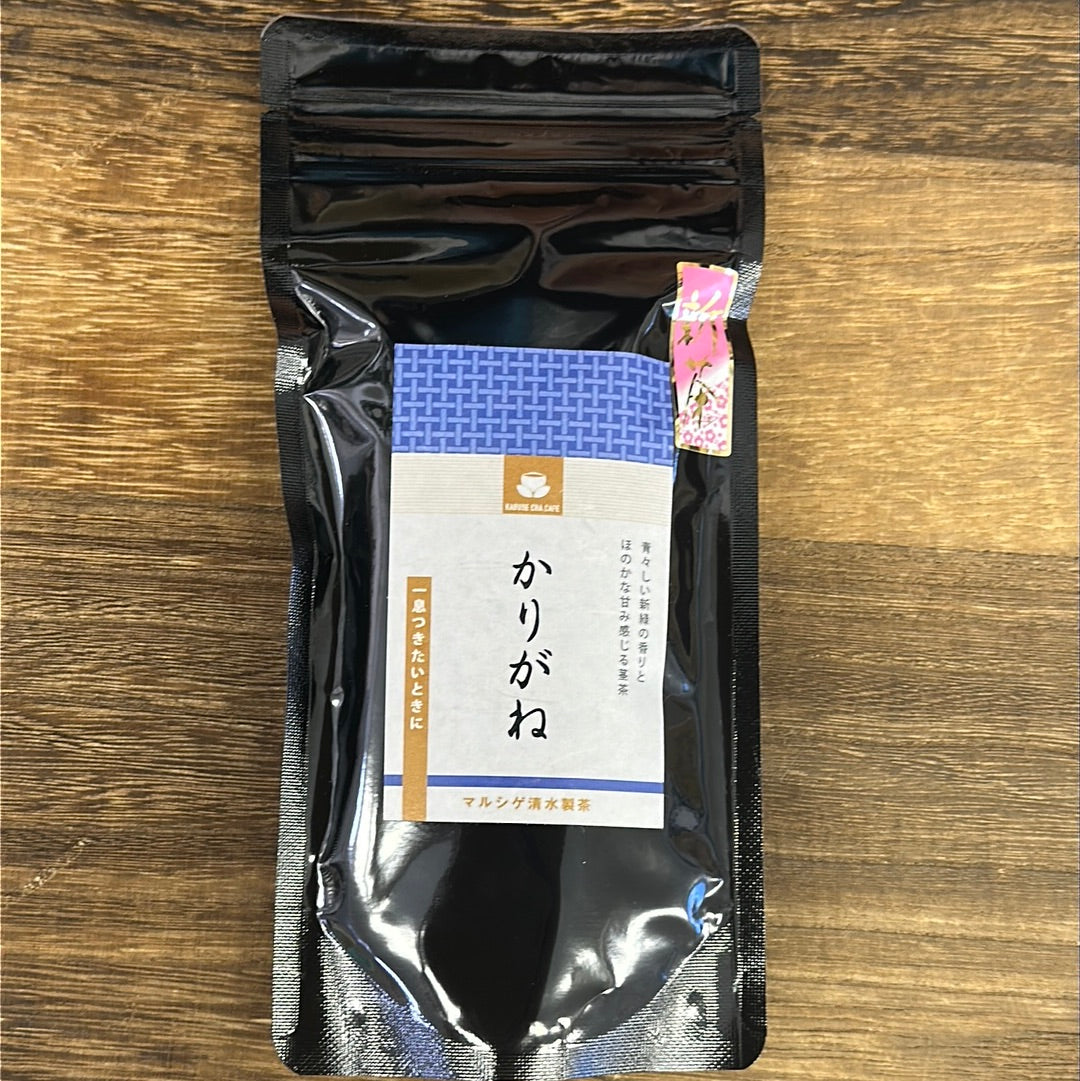#0461.M1 Marushige Shimizu Tea Farm: Karigane Leaf Stem Green Tea from Mie かりがね