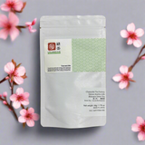 Sakura Sencha with Sugared Sakura Leaves (Chasandai) 桜煎茶