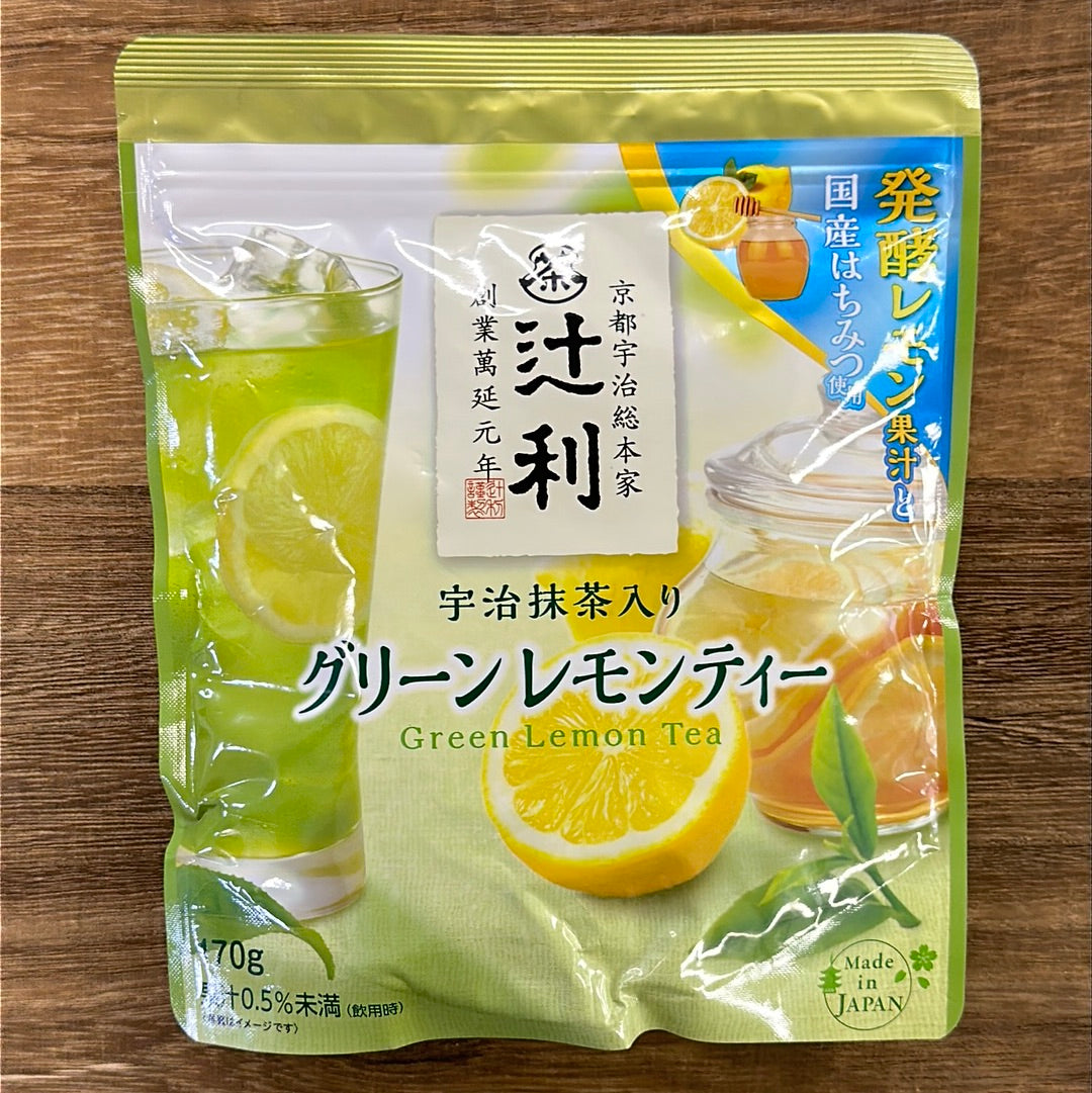 #0689.KX Tsujiri Matcha Milk Green Lemon Tea with Uji Matcha Instant Powder