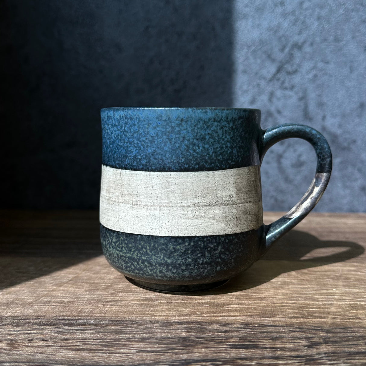 Minoyaki Sepia Mug Cup Blue (240 ml)