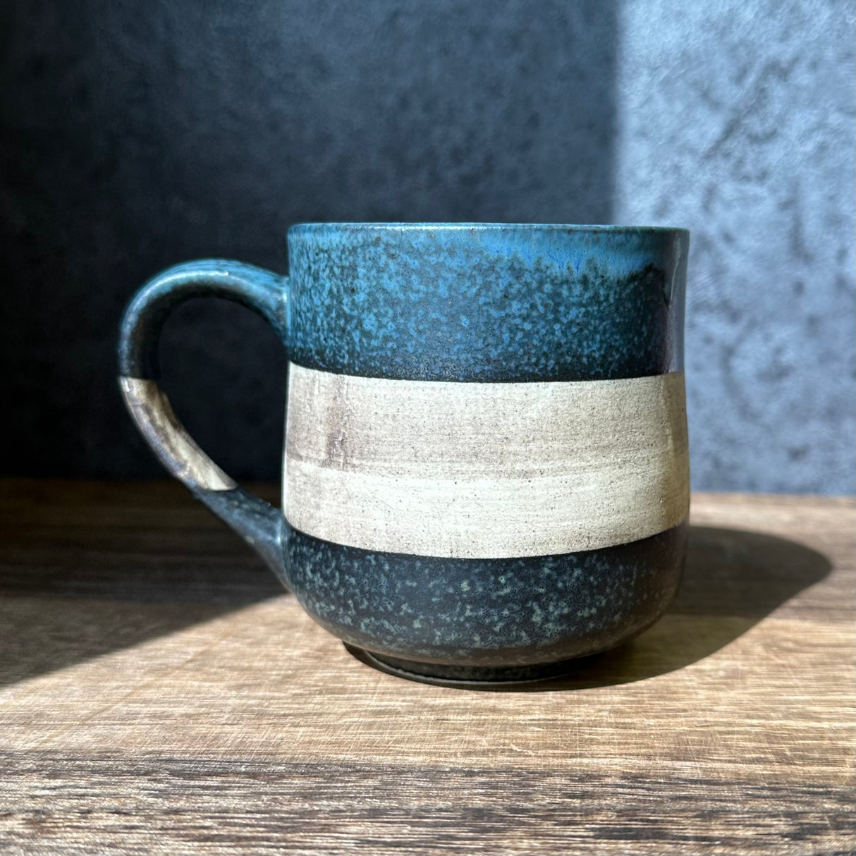 Minoyaki Sepia Mug Cup Blue (240 ml)