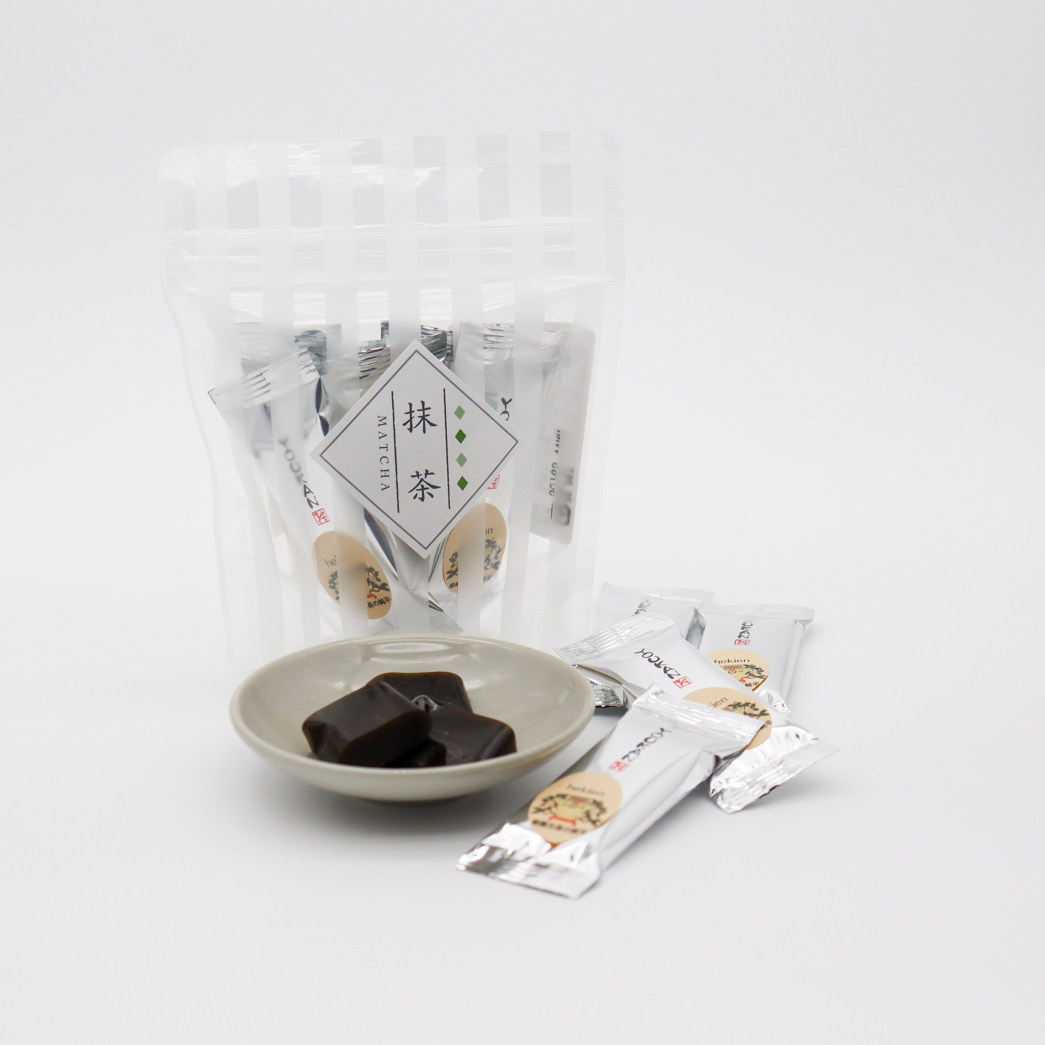 ☺*)様 【レア】Juanmi 抹茶ミルクトースト(mini) Hekien Ocha no Jumpei: Bite-Sized Matcha Yokan (Sweet Bean Jelly