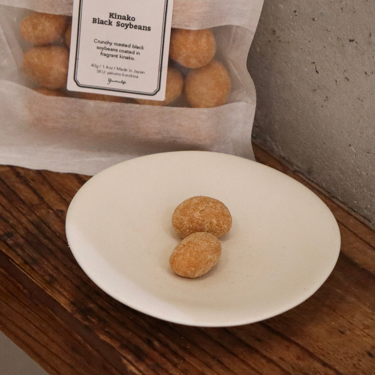 Kinako Black Soybeans Snack / ユノミライフ きなこ黒豆 yunomi.life