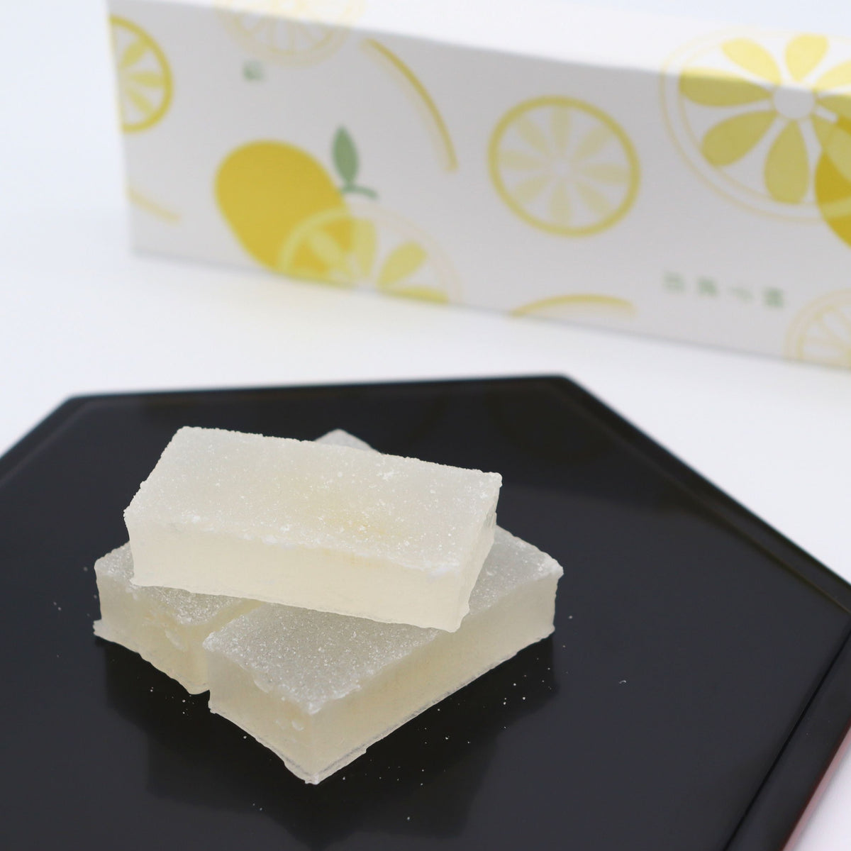Kyogashitsukasa Miyako : Yuzu Kohakuto 京都菓子司都 柚子琥珀糖