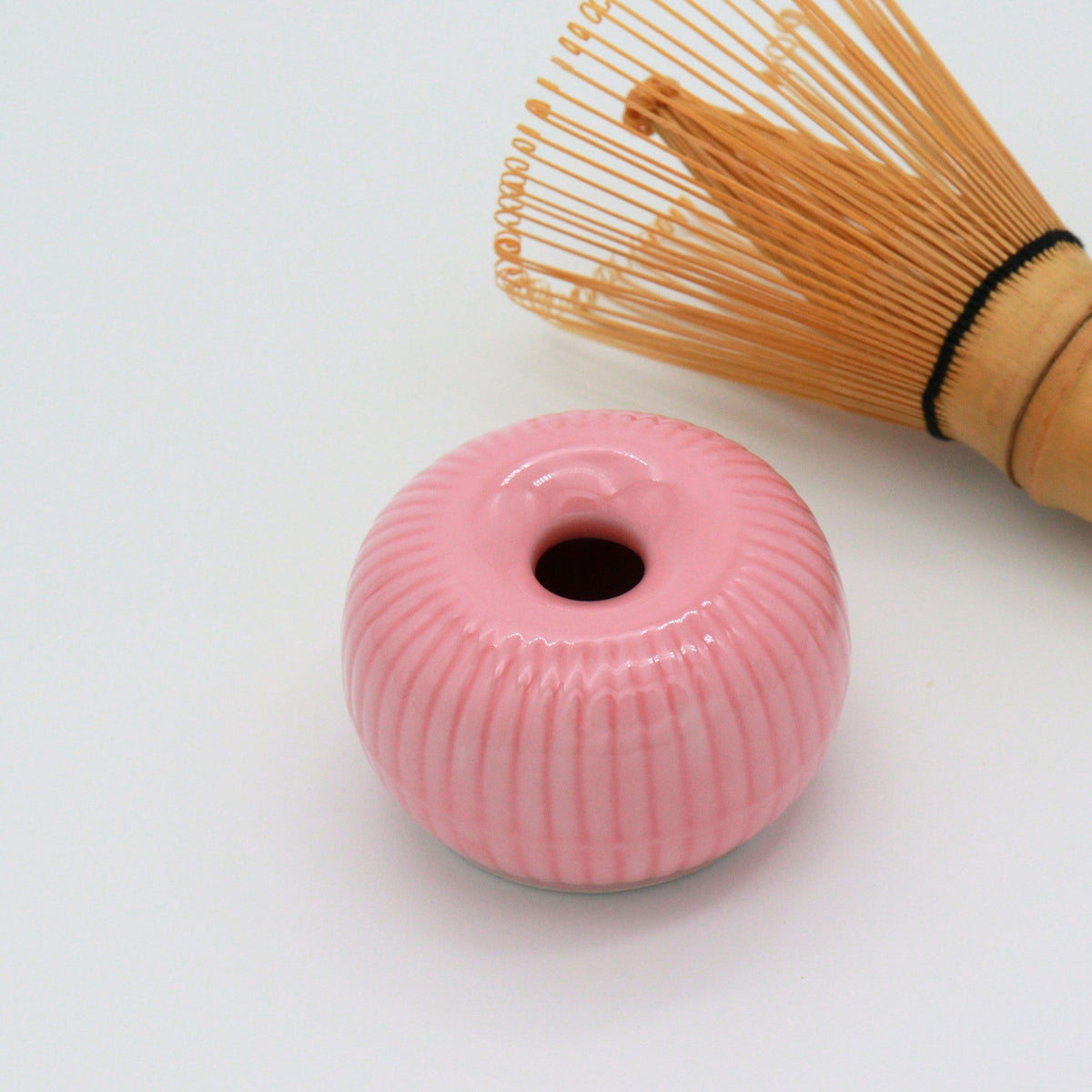 Minoyaki Matcha Whisk Holder (Pink) / 茶筅くせ直し (ピンク)