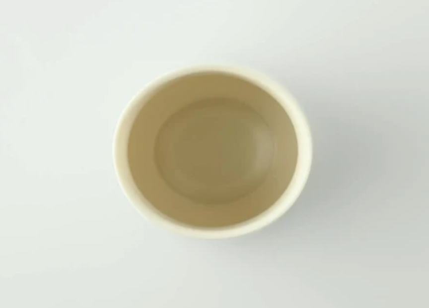 Miyama Minoyaki Large Oval Cup (Light Gray / Gray) ポット(ライトグレー/グレー)