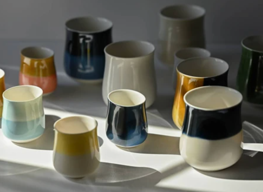 Miyama Minoyaki Oval Cup (Off White) ポット(クリームホワイト)