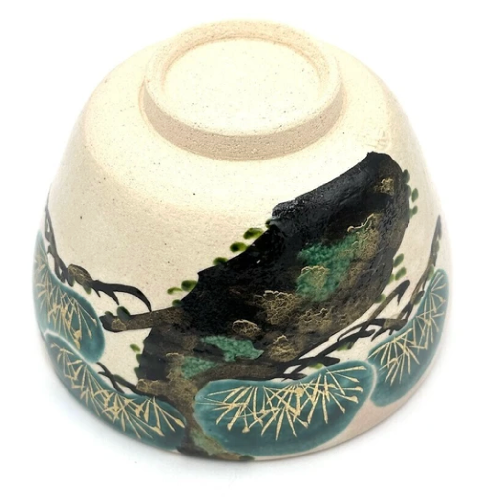 Nagomi: Kyo-yaki Matcha Bowl (京焼抹茶碗 Matsu / 松)2
