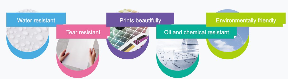 Yunomi.サービス: カスタム印刷合成紙ラベル