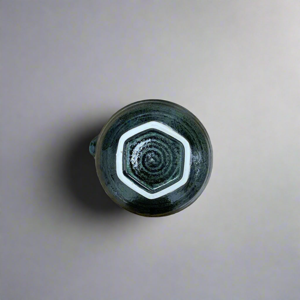 青安窯 萩イラボ 抹茶ボウル 注ぎ口付き 萩イラボパーティー抹茶杯