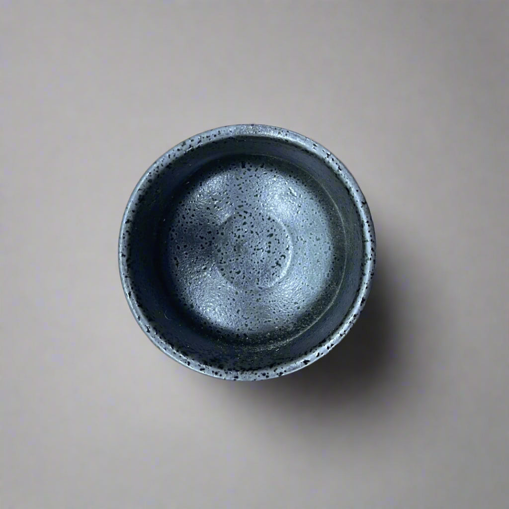 青安窯:手造り美濃焼 ぐい呑5個セット 木箱付き 手造り五様ぐい呑揃い