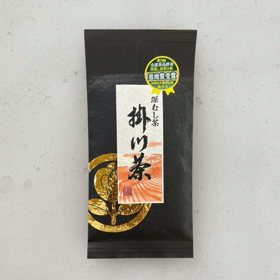 #0143.S5 やまね園:掛川深蒸し茶黒ラベル 特選ブラック掛川茶