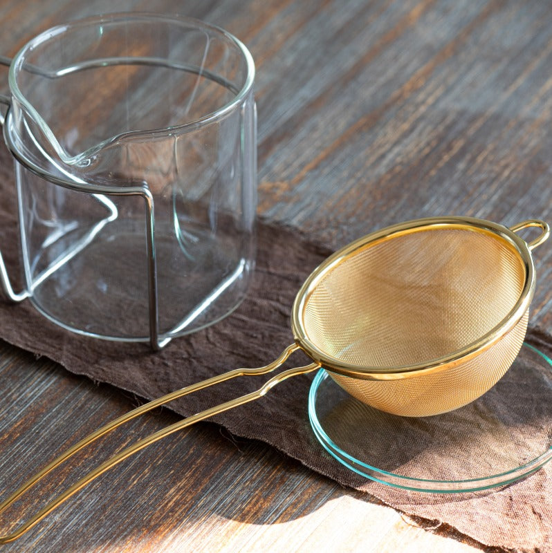 Three Snow: Matcha Chakoshi / Tea Strainer (Gold)