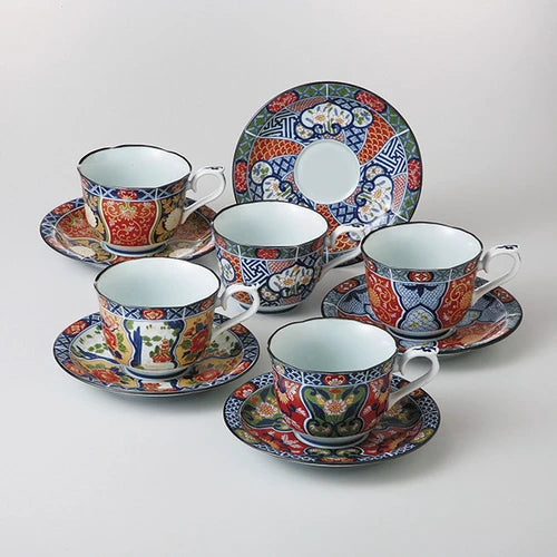 Saikai Ceramics (LAST SET): 5-piece Porcelain Traditional