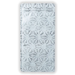 Seiwa 10563: Silver Washi Paper Bag, Flat, Bottom-Loading, 115 x 230