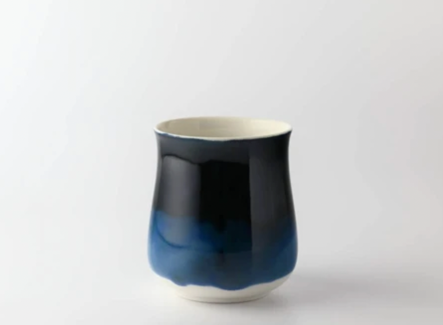 Miyama Minoyaki Oval Cup (Ink Blue) ポット(インクブルー)