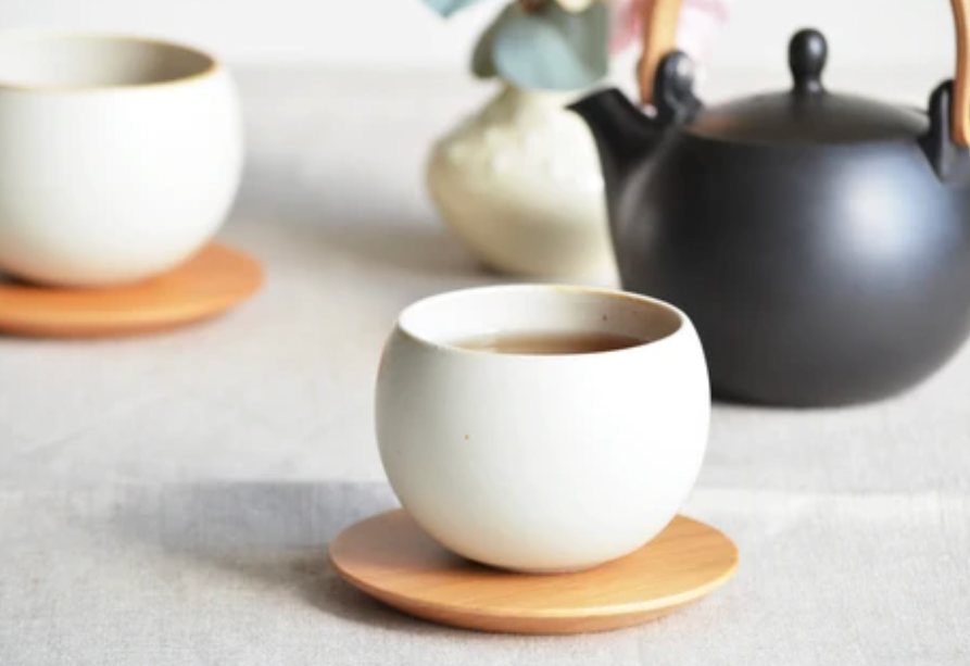 (2025 new arrival) SHIKIKA - Korokoro Round Yunomi Cup - White