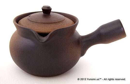 Fujisou: Excellent Kyusu Tea Pot 'Yakijime' Large (450 ml) 萬古焼