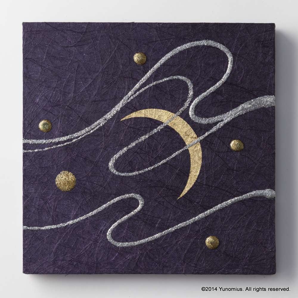 Hana & Haku: Decorative Washi Paper Panel (Purple #2) - Yunomi.life