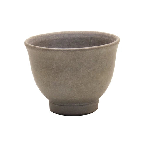 Tsuzuki Yutaka: Kukkaterälehdet, Tokoname Raised Shiboridashi Kyusu Tea Pot (60 ml) & Cup (30 ml) Ruskea, 高台絞り出し急須 花びら