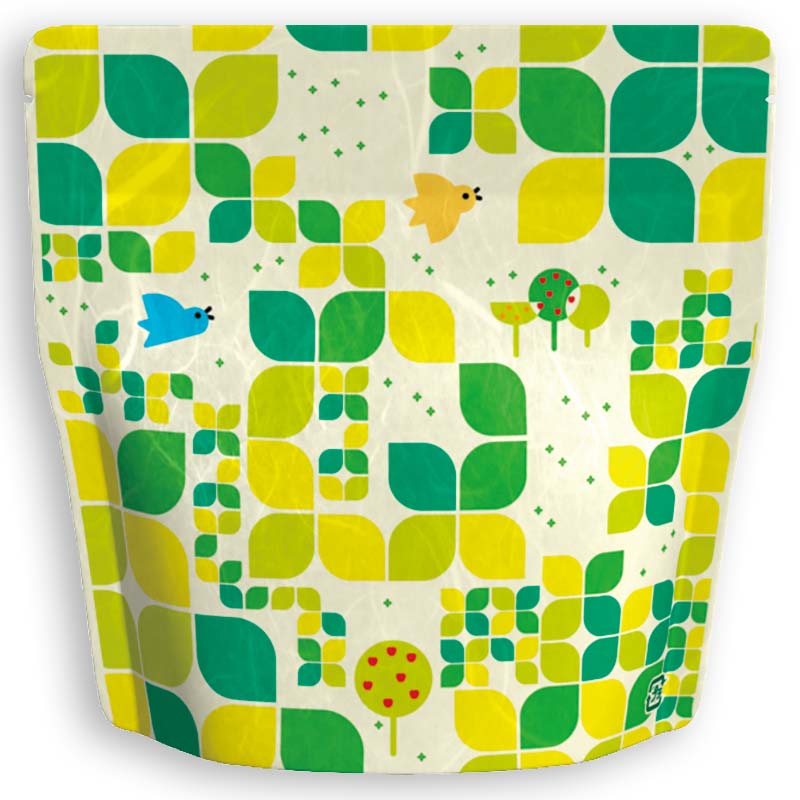 Yoshimura Pack 1402 Resealable Washi Paper Bag Forest 森林 - Yunomi.life