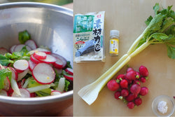 Recipe for Asazuke (浅漬け, Light-Pickled) of Small Red Radishes and Celery - Yunomi.life