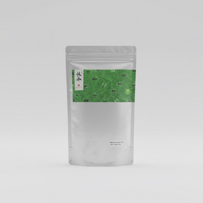 #0904.S1 Chakouan: Ureshino Kamairi Matcha Silver Bag by yunomi.life