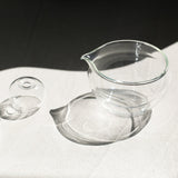 Origami  - Glass Katakuchi Matcha Bowl with Pouring Lip