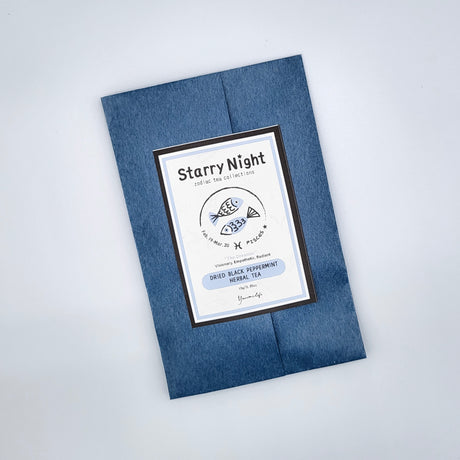 #1047.TX Starry Night —  Pisces（魚座）/ Dried Black Peppermint Herbal Tea yunomi.life 2