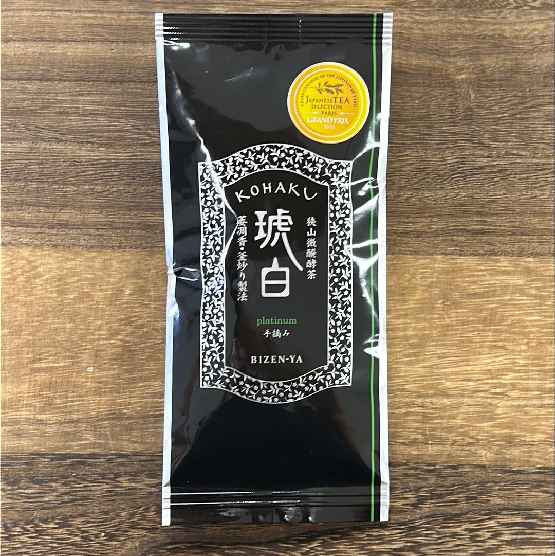 Bizenya: #02 Kohaku Platinum 21g - Sayama Green Oolong Tea 琥珀 手摘み