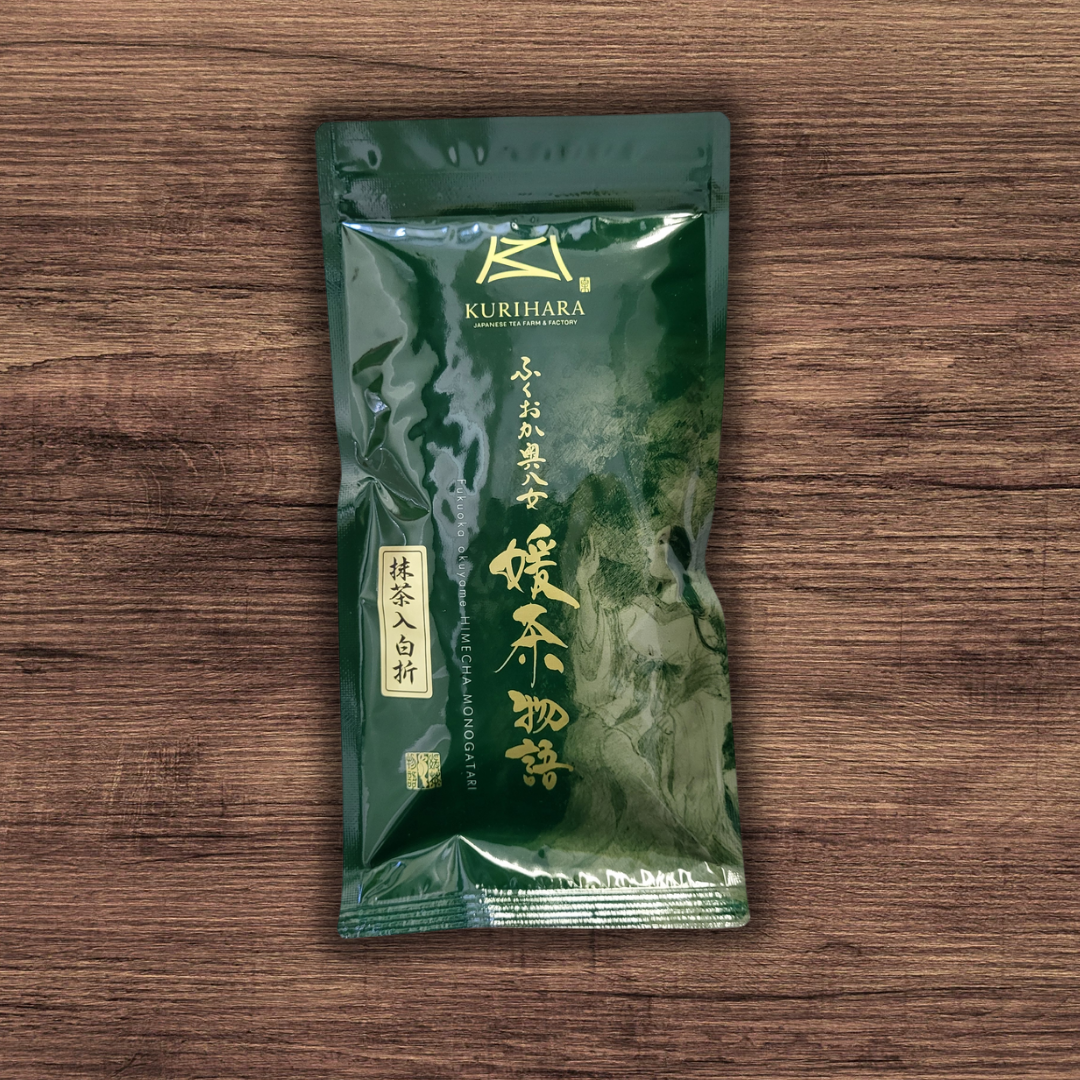 0075.F2 Kurihara Tea: 2026 Shiraore Stem Tea Infused with Matcha