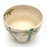 Nagomi: Kyo-yaki Matcha Bowl (京焼抹茶碗  Bamboo / 竹）