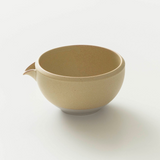 Origami Kai - Pour Wara Brown - Minoyaki Porcelain Matcha Bowl with Pouring Lip