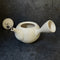 Shoko Kiln (F416): Clouds Maru - Off White Clay Kyusu Tea Pot (320 ml) 晶光白泥丸急須