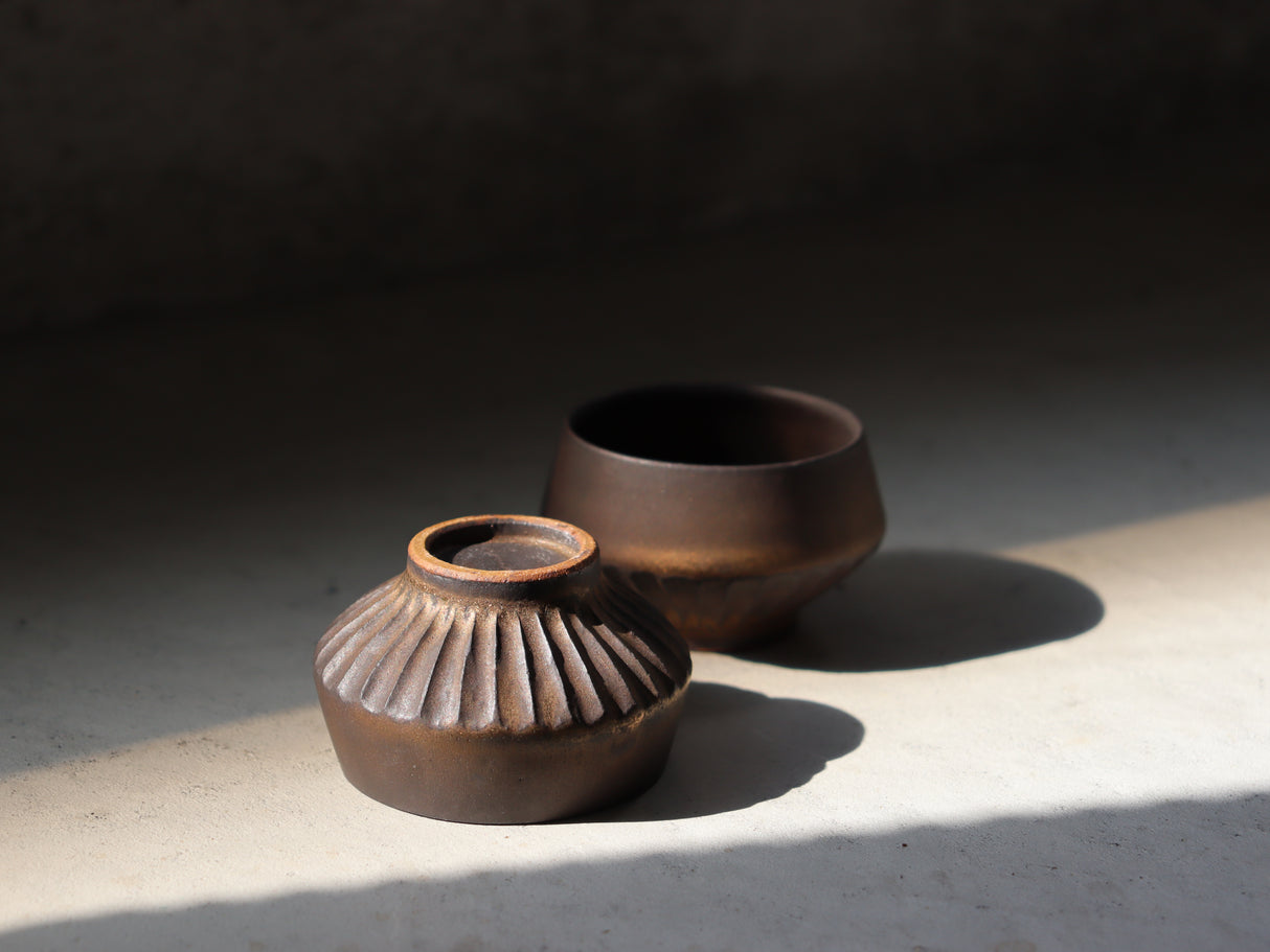 Emi Nakagawa: Handmade Bronzed Guinomi Cup