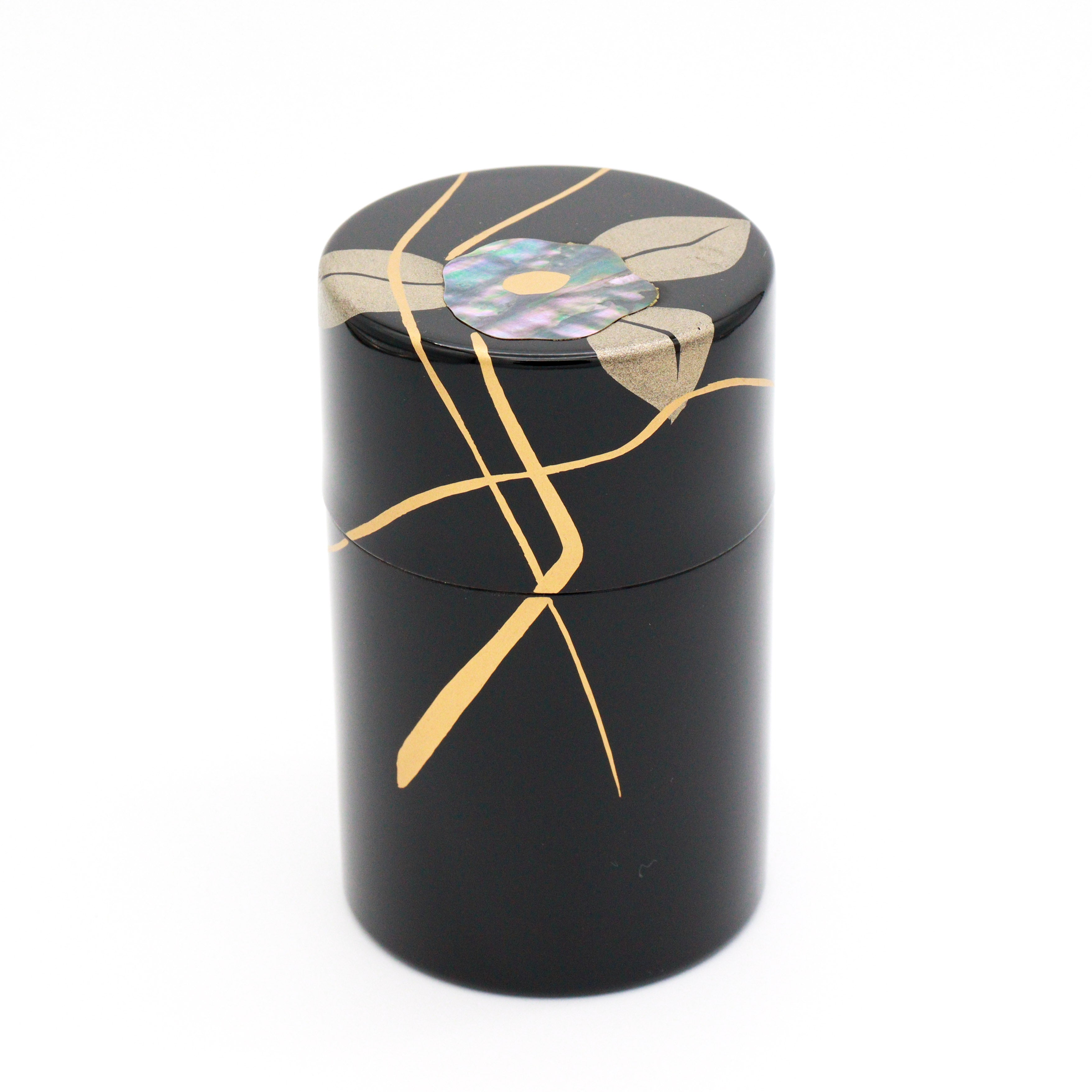 Korindo Echizen Kai-Tsubaki Urushi Tea Canister Made in Japan