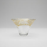 Kimoto Glass: Shofukuhai Mt. Fuji Gold Clear Sake Glass, 65 ml yunomi.life